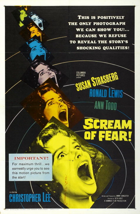 Taste of Fear aka Scream of Fear movie poster